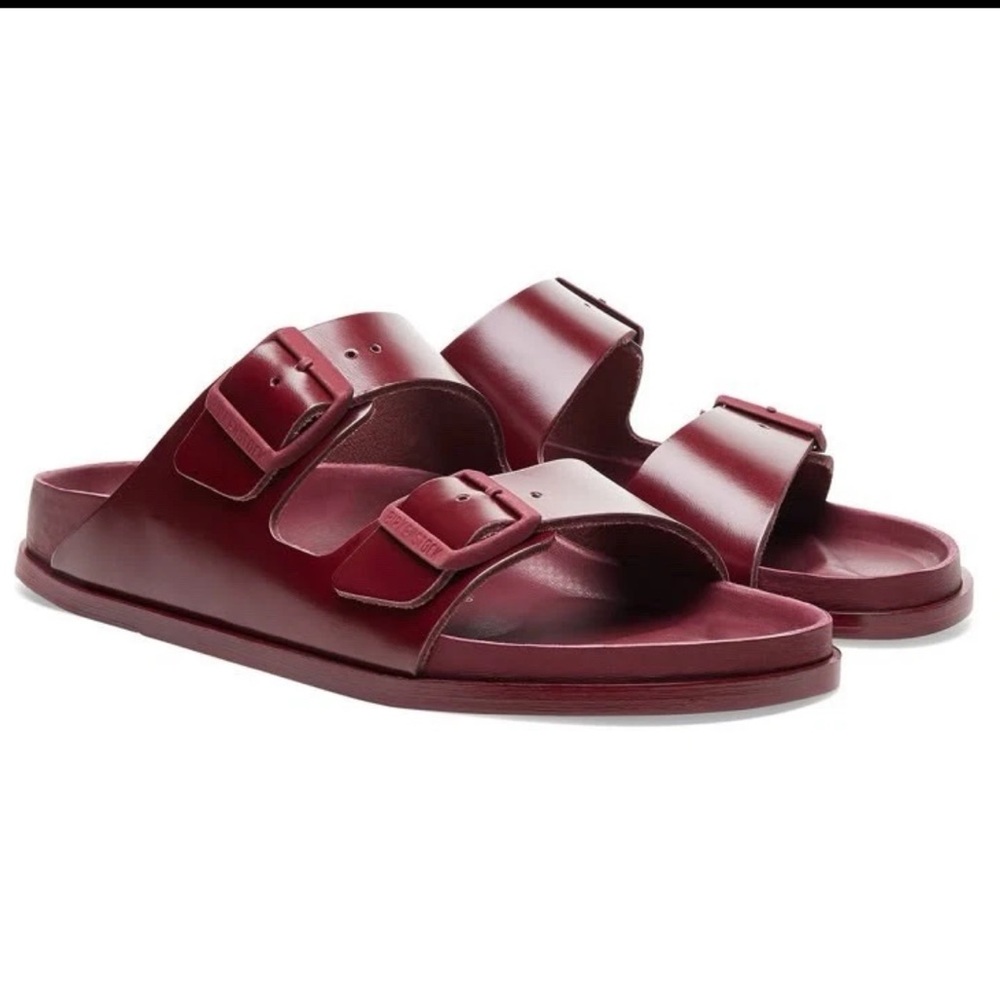 Birkenstock 1774 Arizona Oxblood Leather Sandals